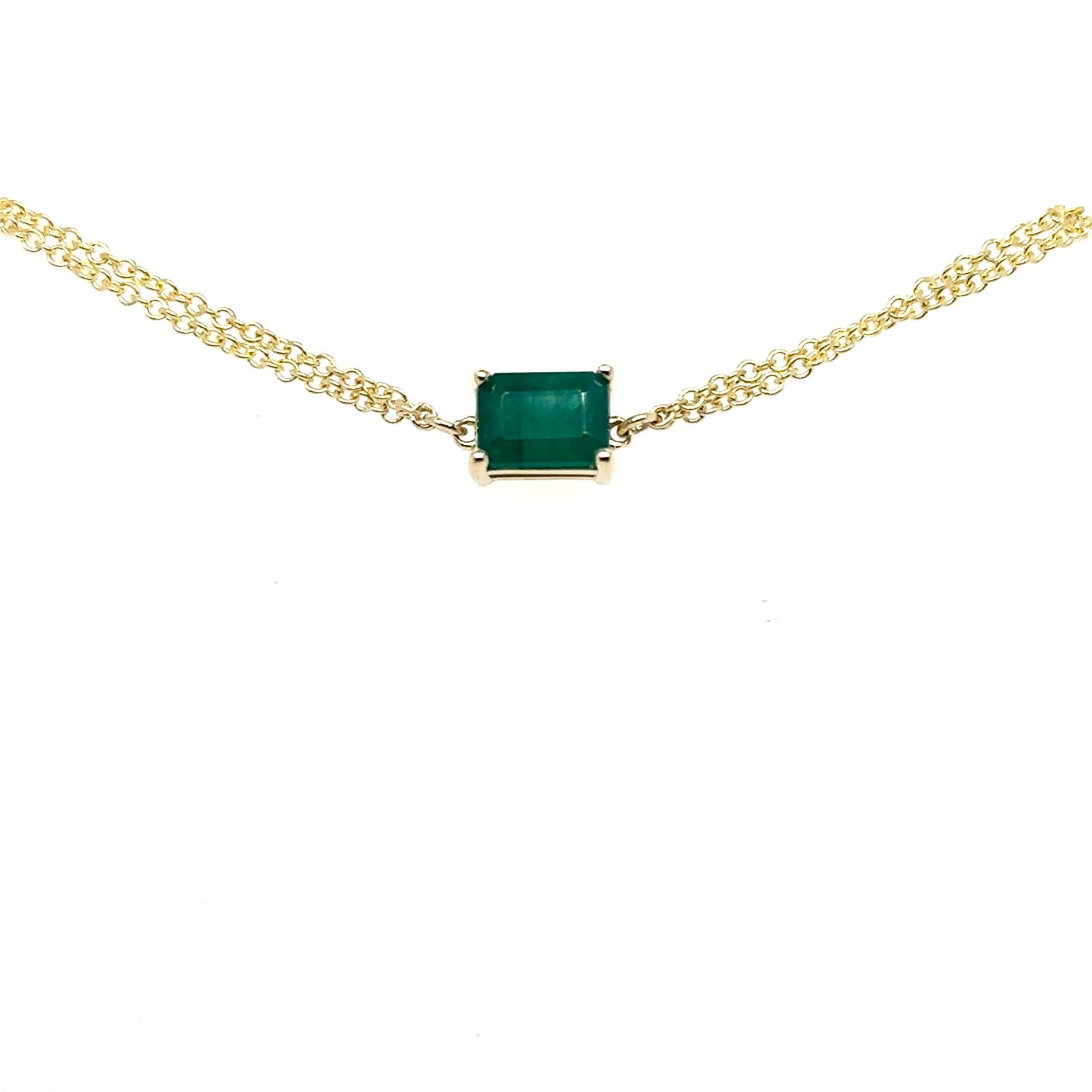 View 14 Kt Emerald Bracelet
