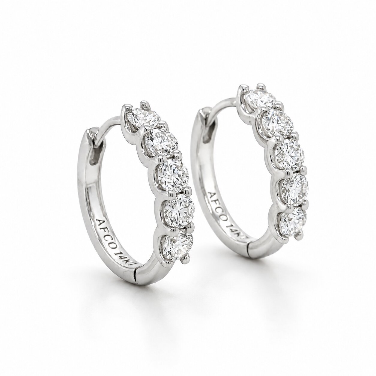 View 14 Kt  Diamond Earrings
