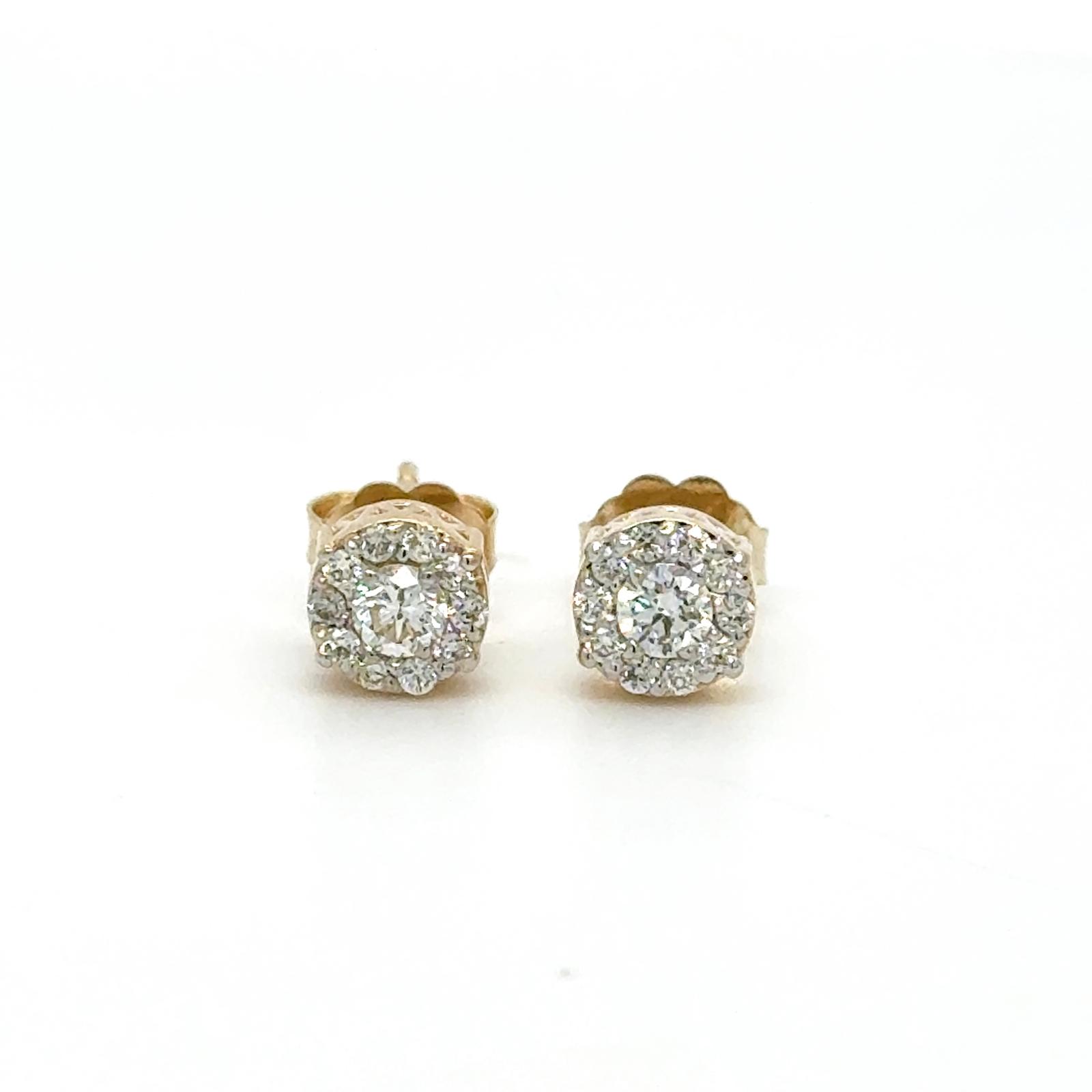 View 14 Kt  Diamond Earrings
