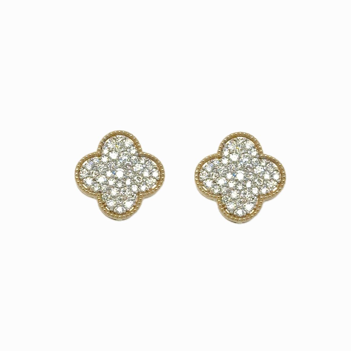 View 14 Kt  Diamond Earrings