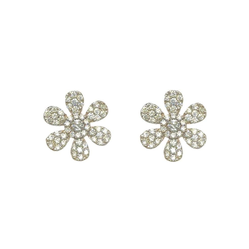 View 14 Kt  Diamond Earrings