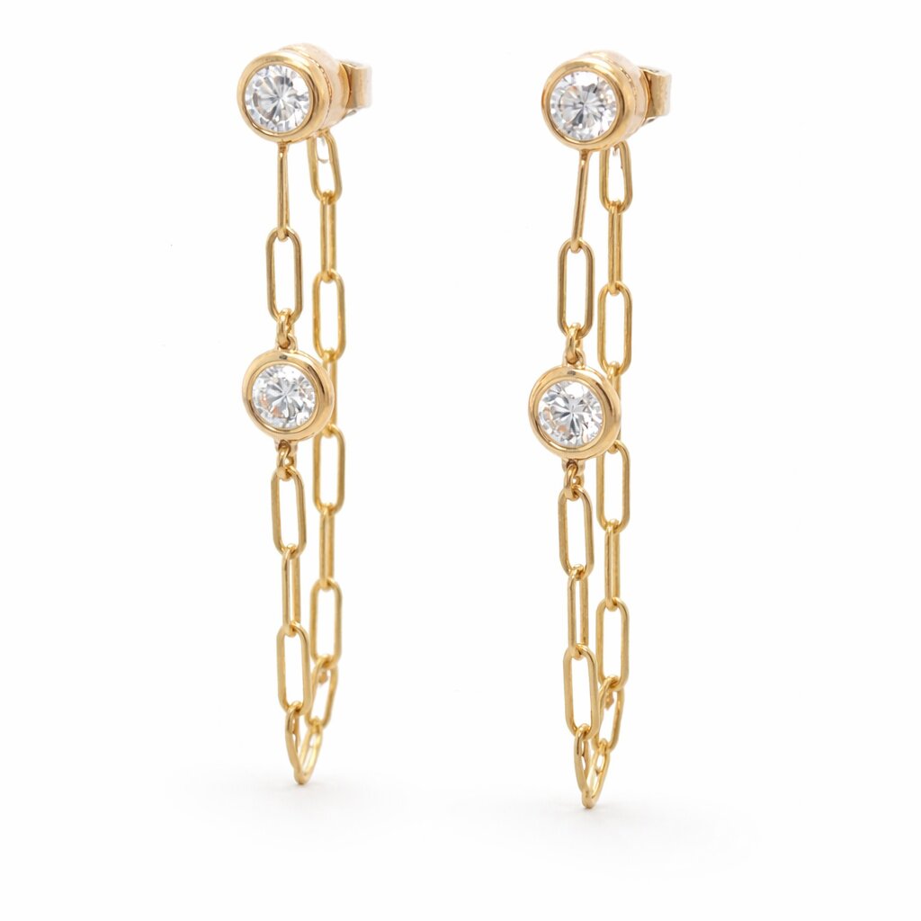 View 14 Kt  Diamond Earrings