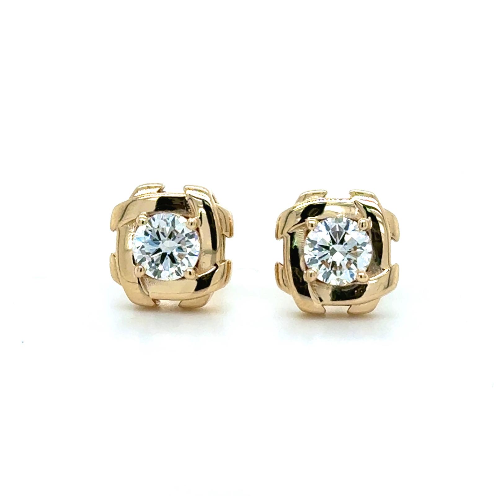 View 14 Kt  Diamond Earrings
