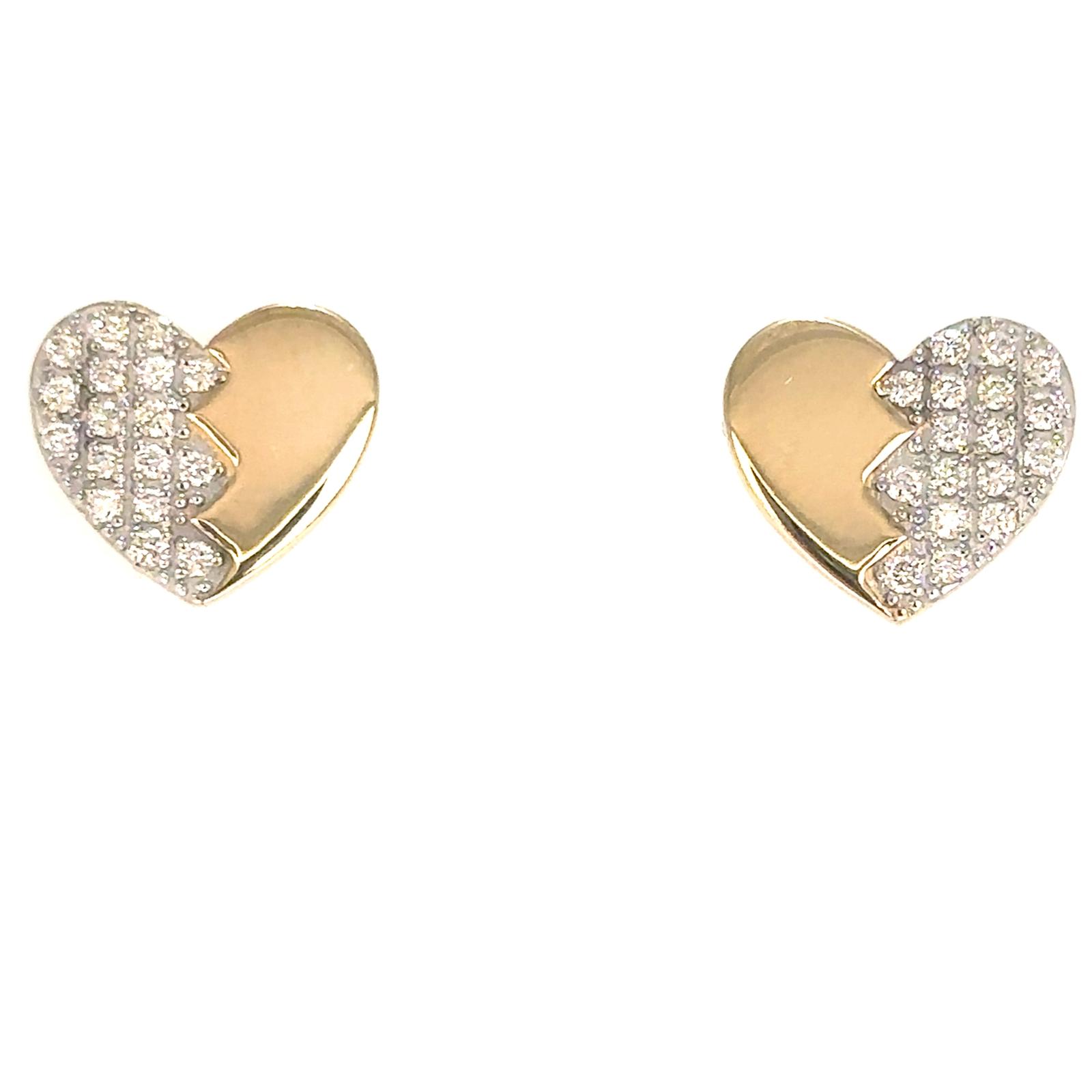 View 14 Kt  Diamond Earrings