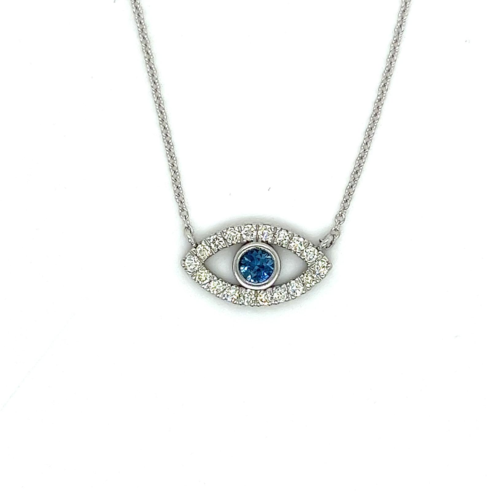 View 14Kt Sapphire and Diamond Pendant