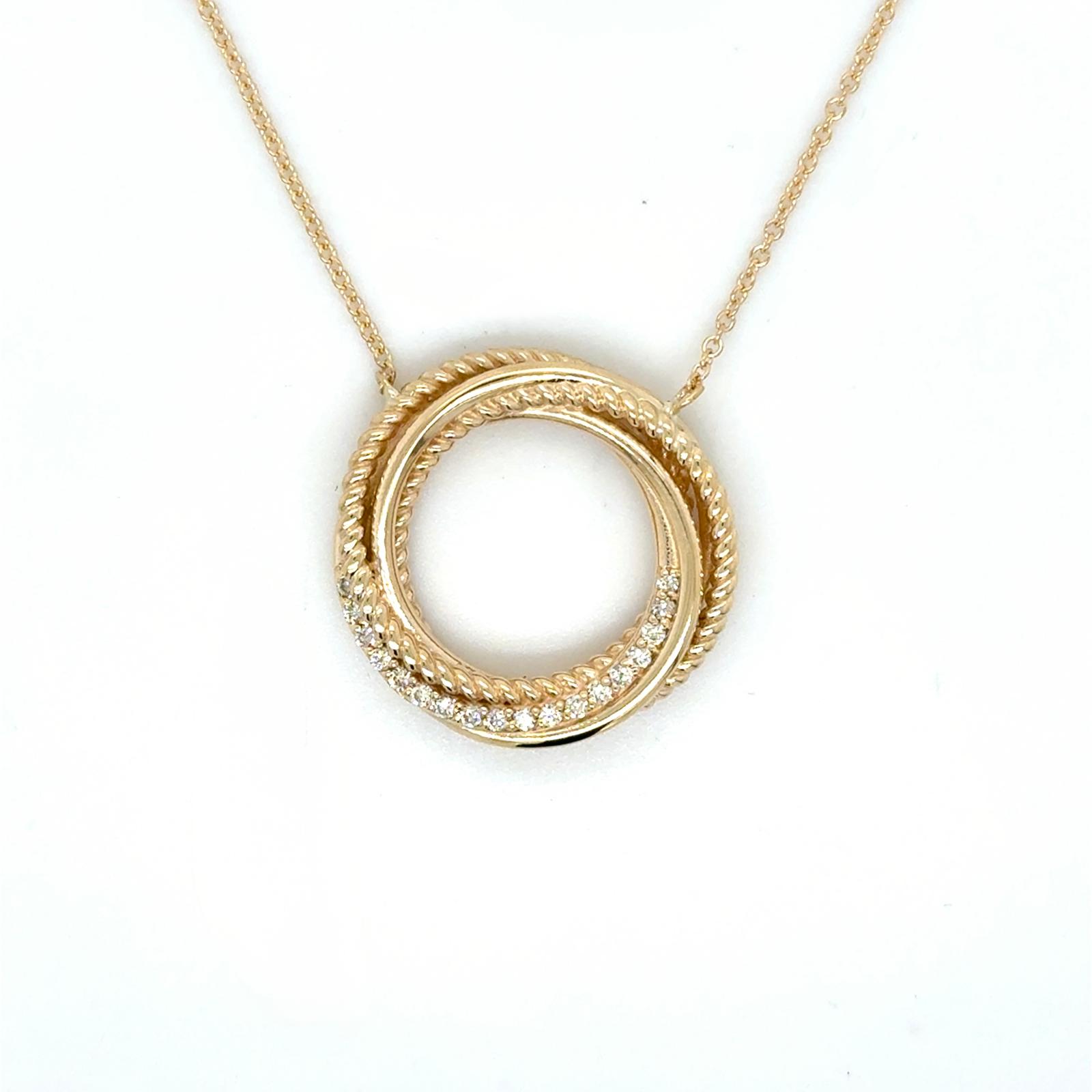 View 14Kt  Diamond Pendant