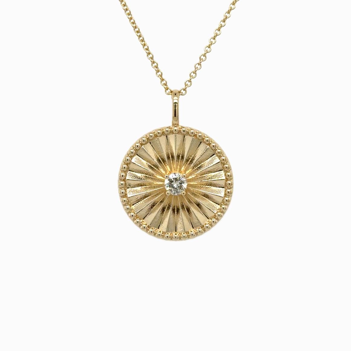 View 14Kt  Diamond Pendant