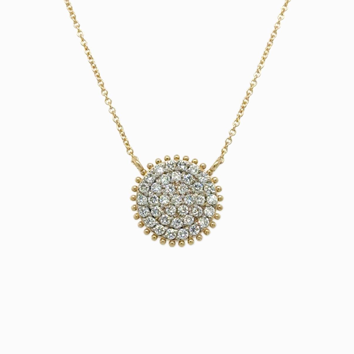 View 14 Kt   Diamond Pendant