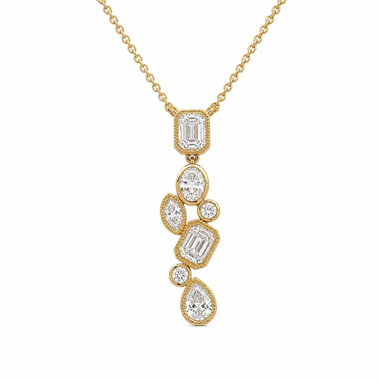 View 14 Kt   Diamond Pendant